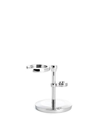 MHLE Chrome Stand for Traditional & Classic Series Safety Razors & Shaving Brushes | Shave Accessory | Modern Design