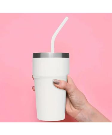 10 All Straws - Reusable Silicone Straws for 30 and 20 oz - Flexible Easy to Clean with 1 Carrying Bag and 2 Cleaning Brushes Multicolor BPA Free Bent Smoothie Straw - Buy Online on GoSupps.com