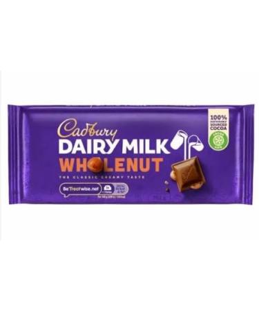 3 x Dairy Milk Wholenut Chocolate Bar 120g Delicious Tasty And Twisty Treat Gift Hamper For Birthday Christmas