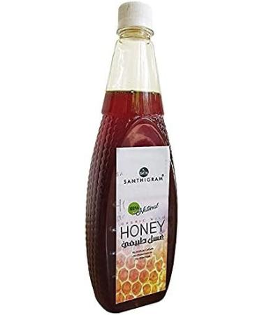 ORGANIZE Santhigram Raw Organic Wild Honey 1kg Unprocessed Pure Natural Orginal Honey an Ayurvedic Remedy for Weight Loss Cough AMD Digestive Disorders