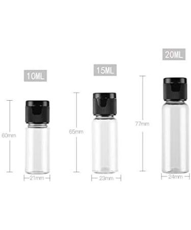 VASANA 12Pcs 20ml / 0.7oz Plastic Empty Travel Bottle with Flip Cap Squeeze Sample Cosmetic Containers Jar for Emollient Water Lotions Shampoos and Essential Oils - Buy Online on GoSupps.com
