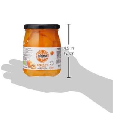 Biona Organic Apricot Halves in Rice Syrup 570g - Sweet and Natural Fruit Snack - Buy Online on GoSupps.com