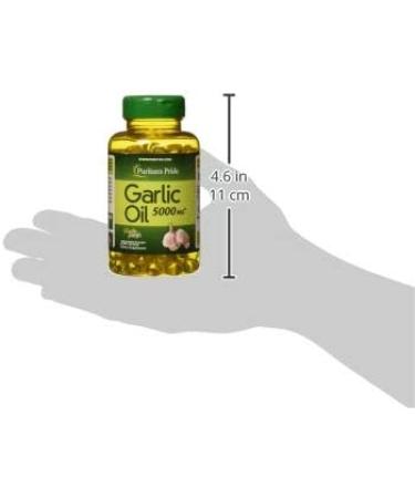 Puritans Pride Garlic Oil 5000mg 250 Count - Immune Support Supplement - Buy Online on GoSupps.com