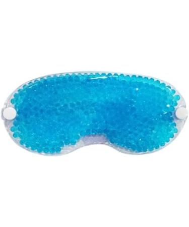 Cooling Eye Mask GLAMZA Reusable Hot Cold Gel Bead Eye Mask for Dark Circles Puffy Eyes Migraine Headache - Blue - Buy Online on GoSupps.com