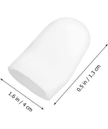 Garneck 2 PC Silicone Thumb Protector & Finger Tips Cover - White Finger Guards & Extended Toe Sleeve for Ultimate Comfort - Buy Online on GoSupps.com