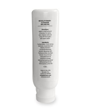 Ninja Balancing Cleanser - Sulfate & Paraben Free Facial Cleanser with White Oak Bark Extract | pH Restoring Non-Irritating Formula | 5.5 OZ - Buy Online on GoSupps.com