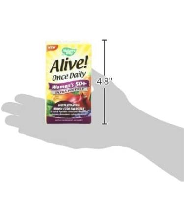 Natureâ€™s Way Alive! Womenâ€™s 50+ Multivitamin - Ultra Potency, Whole Body Wellness, 60 Tablets - Buy Online on GoSupps.com