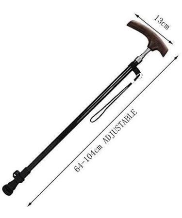 Walking Stick Walkers for Seniors Elderly Crutch Carbon 220G Ultralight Chicken Wing Wood Adjustable TelesCane Solid Wood Old Man Walking Stick/Withstand Weight 70KG rollator Walker Durable Mobility Svart 1 St A - Buy Online on GoSupps.com