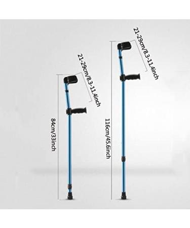 Adjustable Walking Forearm Crutches Stick for Adult Patients Lightweight Aluminum Non-Slip Medical Crutches Portable Travel Crutches Lucky Star Selfless dedication - Buy Online on GoSupps.com