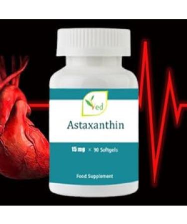 Ved Astaxanthin Capsules 15mg 90ct | Immune System and Joint Support | Antioxidant for Free Radical Elimination - Buy Online on GoSupps.com