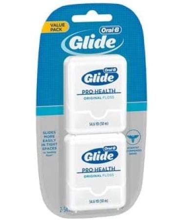 Oral-B Glide Pro-Health Original Floss - 2 Ct, 54.6 yds Each | Dental Care Essentials - Buy Online on GoSupps.com