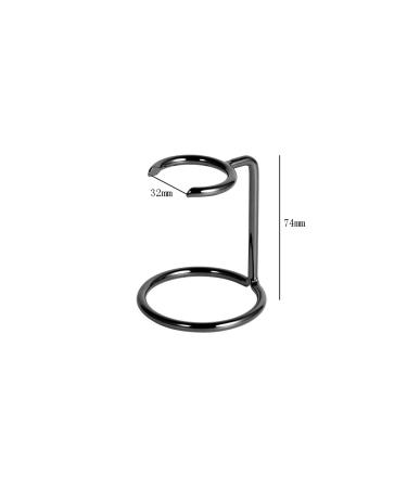 Metal Shaving Brush & Razor Holder Stand - Gun Black - Essential Men's Shaving Tool for Optimal Storage - Buy Online on GoSupps.com