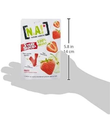 / A! Nature Addicts Pack of 1 Strawberry Fruit Sticks 40 g - 100% Fruit - No Added Sugars No Sweeteners or Preservatives - Resealable Bag to Take Anywhere - Buy Online on GoSupps.com