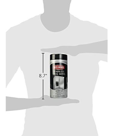 Weiman Stainless Steel Wipes - 30 Count (Pack of 3) | Premium Cleaning for Kitchen & Appliances - International Shipping Available - Buy Online on GoSupps.com