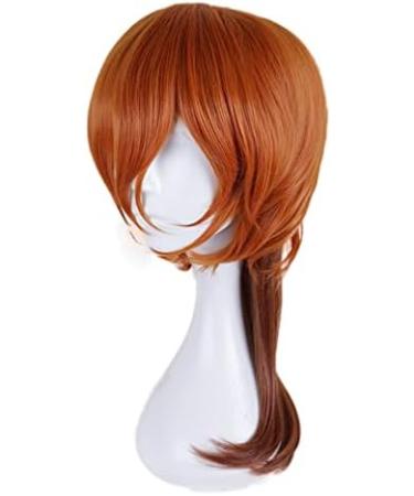 WHBHD Anime Coer Wig - Bungo Stray Dogs Chuuya Nakahara Cosplay Wig | Color Gradient Short Ponytail & Heat-Resistant Hair - Perfect for Costume & Gaming - Buy Online on GoSupps.com