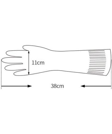 Bafnsiji 2 Pairs Rubber Dishwashing Glove Reusable Waterproof Cleaning Rubber Gloves Reusable Unlined Kitchen Gloves Washing Up Gloves Kitchen Dishwashing Large - Buy Online on GoSupps.com
