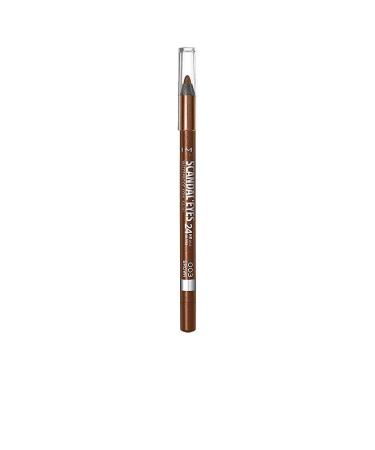 Rimmel - Crayon Kh l Exaggerate Waterproof - Couleur intense - Texture Douce - 003 Brown - 1 3gr