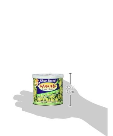 Khao Shong Wasabi Dick Beans - Crunchy Low-Fat Snack 140g Can | Medium Sharpness Perfect Nut Alternative - Buy Online on GoSupps.com