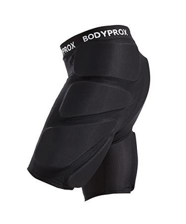 Bodyprox Protective Padded Shorts for Snowboard,Skate and Ski,3D Protection for Hip,Butt and Tailbone Medium