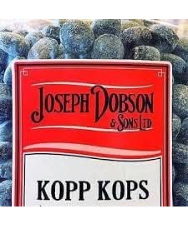 Old Timers Kopp Kops Hard Boiled Sweet by Dobsons in Victorian Style Plastic Jar 970 millilitre 800 gram - Buy Online on GoSupps.com