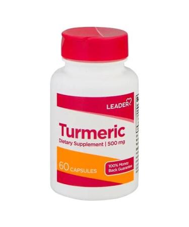 Leader Turmeric 500MG Capsules 60 Ct. 60 Turmeric