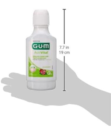 GUM Activital Mouthwash 300 ml - Refreshing Oral Care Solution | Free International Shipping - Buy Online on GoSupps.com