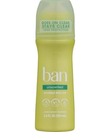 Buy Ban Roll-On Antiperspirant Deodorant - Unscented 3.5 oz | Best International Shipping - Buy Online on GoSupps.com