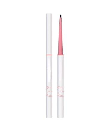 BADALO Extremely fine waterproof eyeliner. Ultra-fine long-lasting smudge-proof pink eyeliner pen for female beginners (size: 1 charming black)