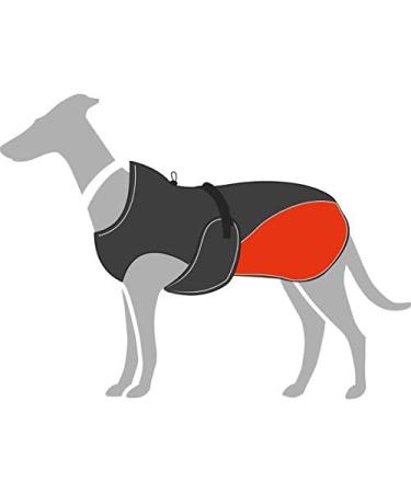 Hunter UPPSALA ALLROUNDER Dog Coat - 2-in-1 with Detachable Fleece Lining & Water-Repellent Stylish Anthracite/Red Ideal for All Weather - International Shipping Available - Buy Online on GoSupps.com