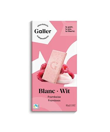 GALLER - White Chocolate Raspberry 80G - Pack of 4