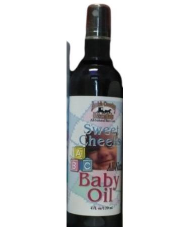 All Natural Handmade Sweet Cheeks Baby Oil by Amish Country Essentials. 4oz