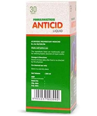 PANKAJAKASTHURI Antiacid Liquid Sugar Free - 200ml - Buy Online on GoSupps.com