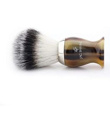 Premium Synthetic Hair Shaving Brush with Silver Tip & 3 Edge Razor - Ideal for Hair Care with Nickel Plated Stand - Buy Online on GoSupps.com