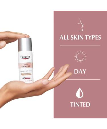 Eucerin Anti-Pigment Tinted Day Cream - Brightening & SPF Protection for All Skin Types | Shop Internationally - Buy Online on GoSupps.com