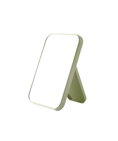 SupLee 1PCS Desk Mirror Student Dressing Bedroom Foldable HD Portable Princess Square Beauty Small Travel Suitable for Gifts Women (Light Green)