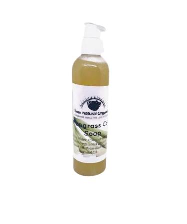 Bear Natural Organics Liquid Castile Hand Body Soap Lemongrass EO Scented 8 Ounce