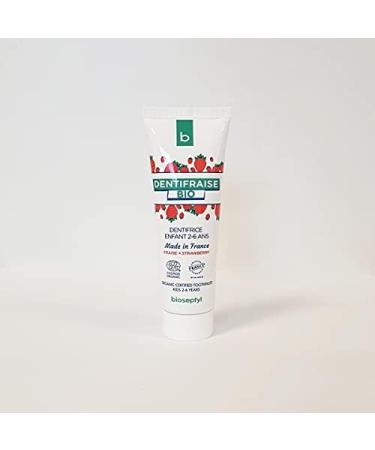 Organic strawberry toothpaste for children aged 2-6 years - 50 ml - Buy Online on GoSupps.com