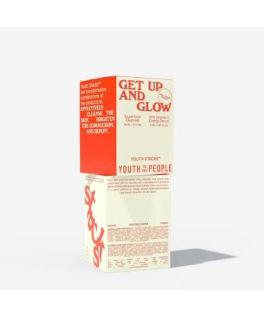 Youth To The People Youth Stacks Get Up + Glow Morning Skincare Kit - Superfood Cleanser + Vitamin C Serum - Vegan - Buy Online on GoSupps.com