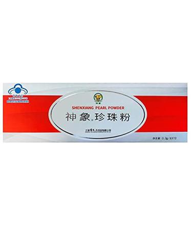 ShenXiang 100% Fresh Water Pearl Powder 0.3g x 12 Tube (3 Packs)