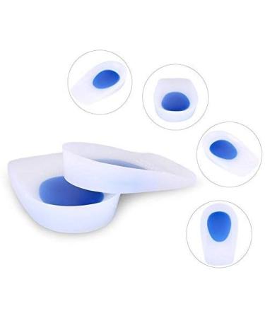Super Soft Heel Pillow Gel Inserts - Orthotic Cushion for Plantar Fasciitis Relief (EU Size 39-44) - 2 Pairs of Heel Support - Buy Online on GoSupps.com