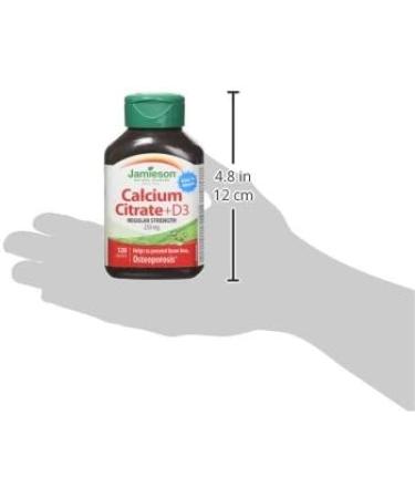 Jamieson Calcium Citrate + Vitamin D3 120 Caplets - Essential Bone Support - Buy Online on GoSupps.com