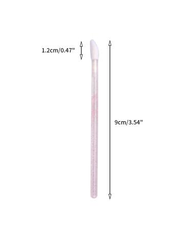 300PCS Glitter Crystal Lip Brush Disposable Applicators - Baby Pink Makeup Tool Kits - Buy Online on GoSupps.com