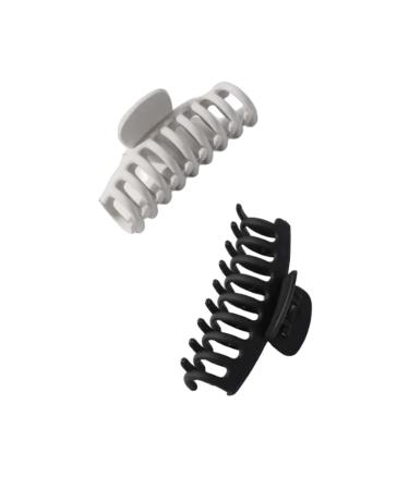 2PCS Large Black/White Hair Claw Clips - Fashion Hair Barrettes for Women - Strong Hold Hair Accessories - Buy Online on GoSupps.com