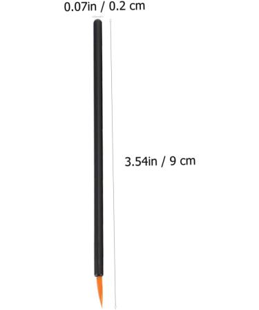 VINTORKY 100pcs Disposable Eyeliner Brush Eyeshadow Makeup Tools Lip Black Artificial Fiber - Buy Online on GoSupps.com