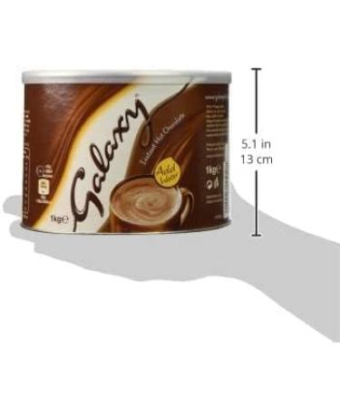 Galaxy Instant Hot Chocolate | 1kg Galaxy Chocolate Powder | Add hot Water best drinking chocolate bulk buy option for Home & Office (Pack of 1000g Tin) by Direct Mart - Buy Online on GoSupps.com