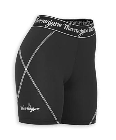 Thermajane Compression Shorts for Women Athletic Spandex Volleyball Shorts Women Black 3X-Large