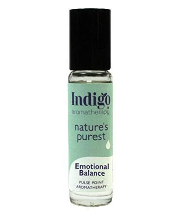 Indigo Herbs emotional balance |Impulse point roller etheric oil mixture 10ml geranium lavender fennel and bergamot essential oils
