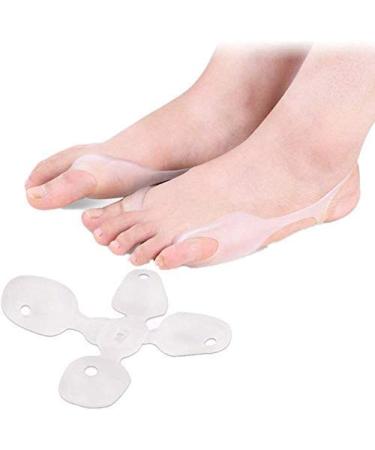 CAZARU FXJ 3 Pairs Toe Separator Straightener Splints Day Time Night Time Support - Hallux Valgus Correctors Straighteners Orthosis Alignment - Gel Toe Separator Rubber Toe Stretcher