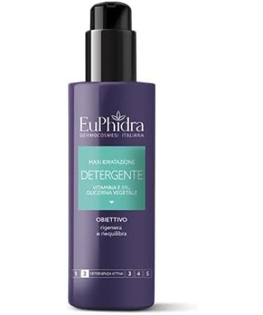 Euphidra MAXI HYDRATION KIT Hydration Protocol HYDROLIPID BALANCE - Cleanser. 100 ml - Maxi Hydration Tonic. 100 ml - Maxi Hydration Cream. 50 ml - Buy Online on GoSupps.com