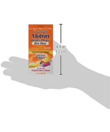 Motrin Infants' Drops Dye-Free Berry Flavor (Pack of 2) - Pain Reliever/Fever Reducer - Buy Online on GoSupps.com